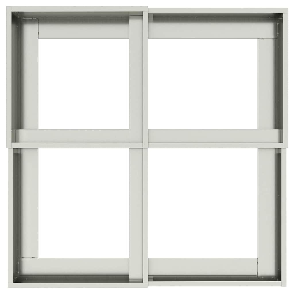 Tuin Bloempot Zilver 80 x 80 x 48 cm Gegalvaniseerd staal is nu te koop bij PeponiXL, paradijselijk wonen!