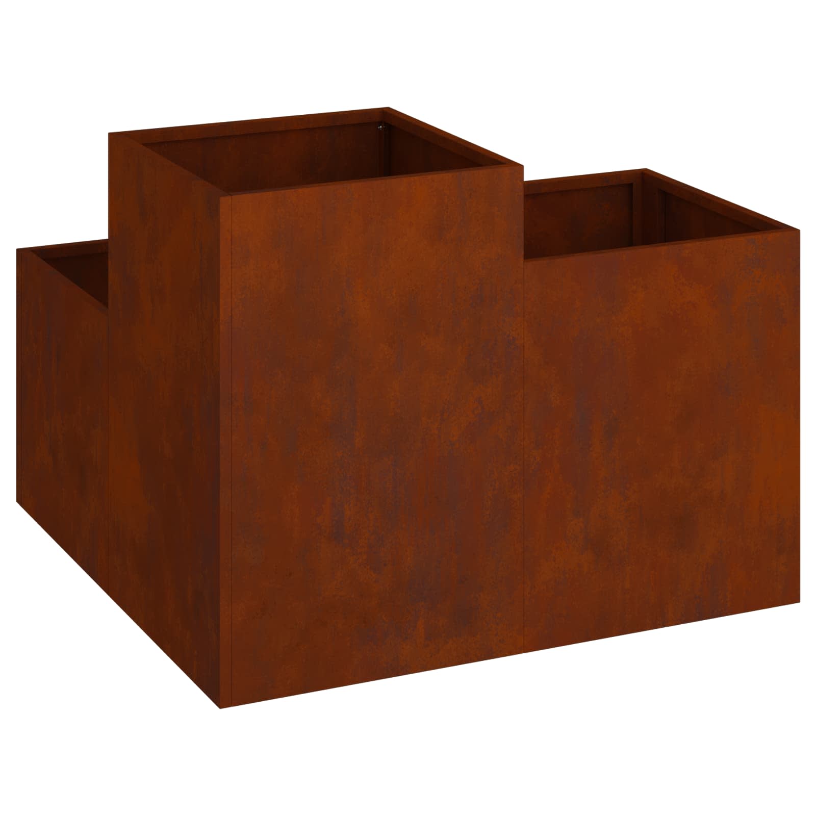 Tuin Bloempot Roestig 100 x 100 x 60 cm Cortenstaal is nu te koop bij PeponiXL, paradijselijk wonen!