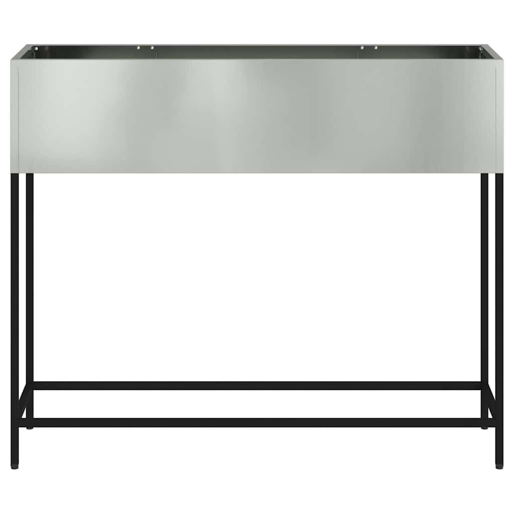 Verhoogde Tuin Plantbak Zilver 100 x 26 x 82 cm is nu te koop bij PeponiXL, paradijselijk wonen!