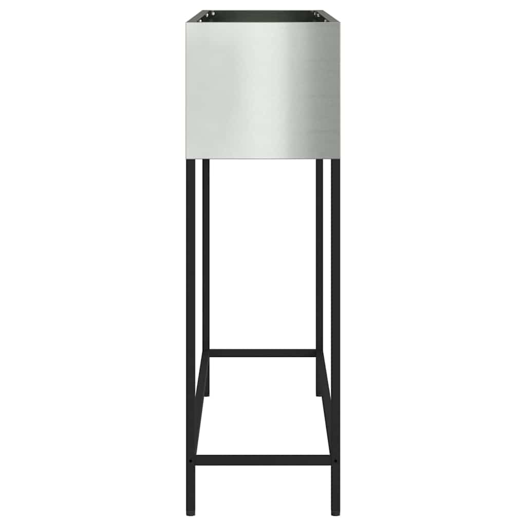 Verhoogde Tuin Plantbak Zilver 100 x 26 x 82 cm is nu te koop bij PeponiXL, paradijselijk wonen!