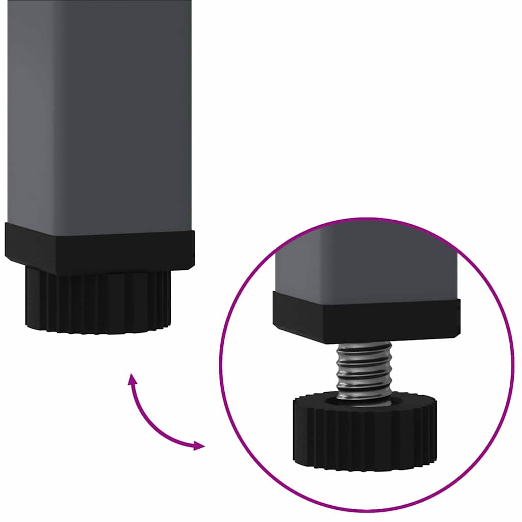 Verhoogde Tuin Plantbak Antraciet 60 x 26 x 45 cm Staal is nu te koop bij PeponiXL, paradijselijk wonen!