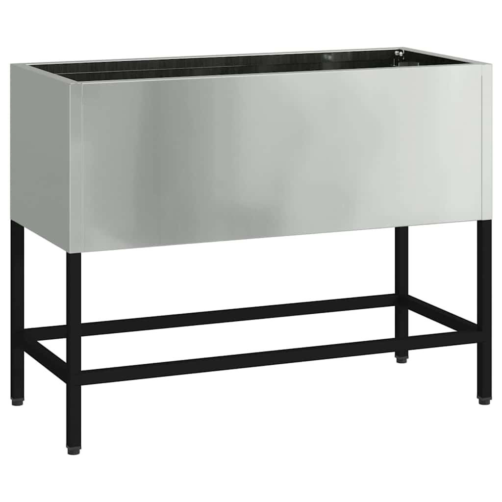 Verhoogde Tuin Plantbak Zilver 60 x 26 x 45 cm is nu te koop bij PeponiXL, paradijselijk wonen!
