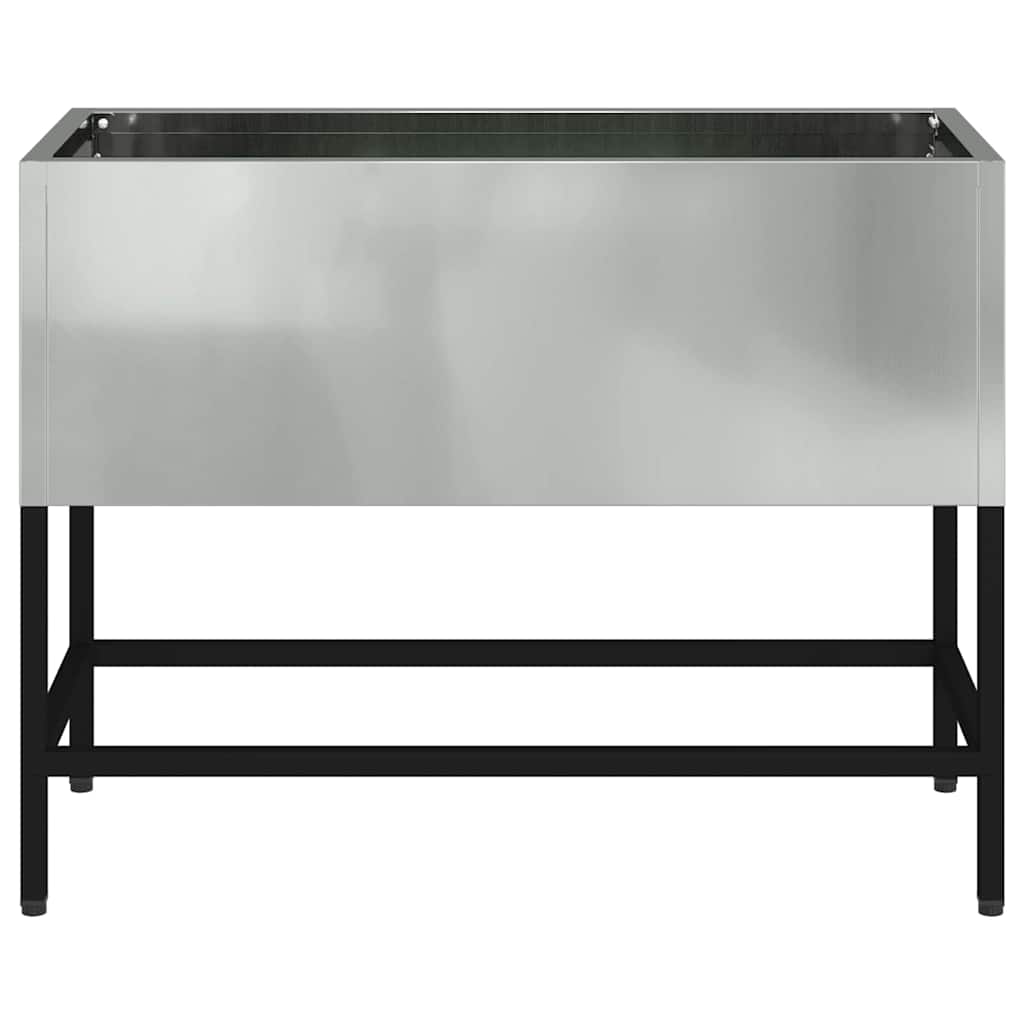 Verhoogde Tuin Plantbak Zilver 60 x 26 x 45 cm is nu te koop bij PeponiXL, paradijselijk wonen!