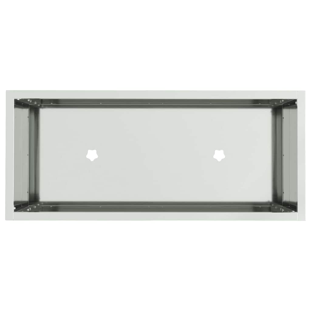 Verhoogde Tuin Plantbak Zilver 60 x 26 x 45 cm is nu te koop bij PeponiXL, paradijselijk wonen!