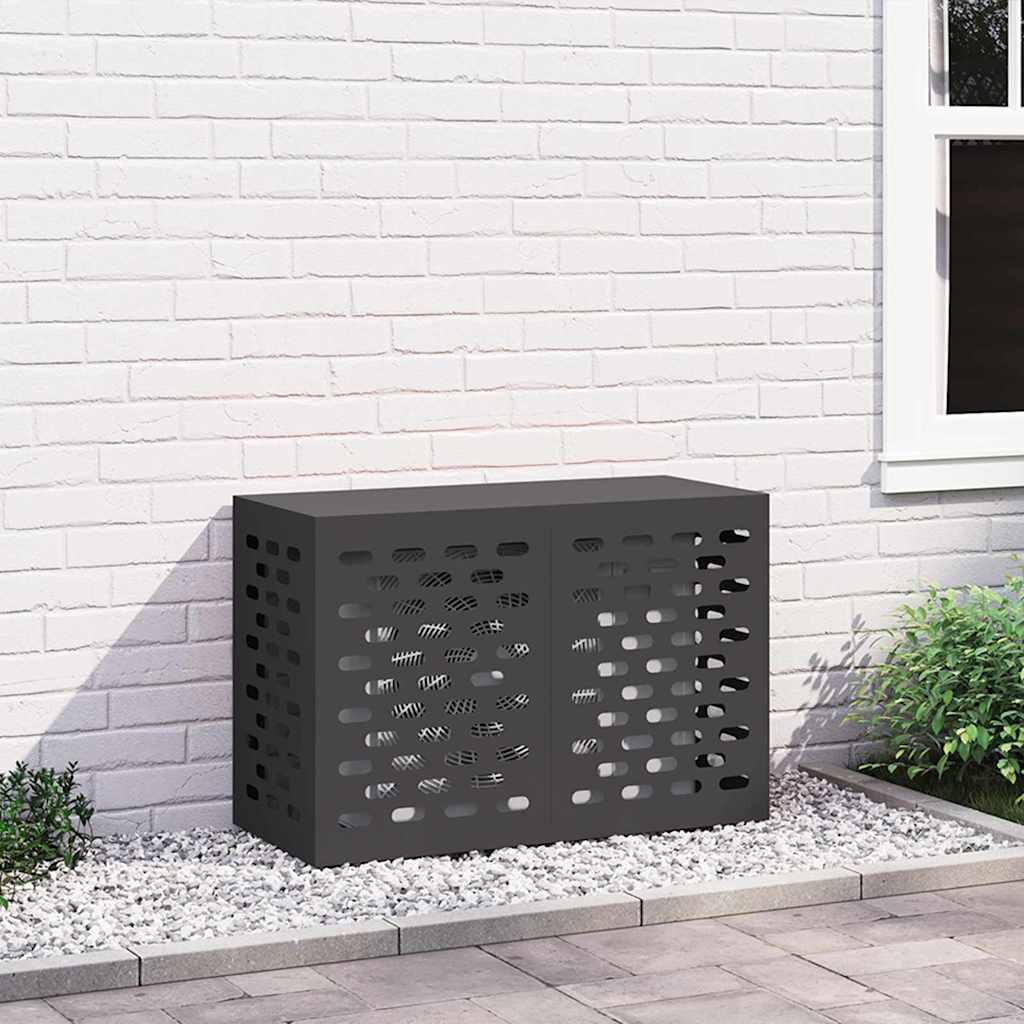Airconditioner hoes Zwart 90 x 40 x 60 cm Staal is nu te koop bij PeponiXL, paradijselijk wonen!