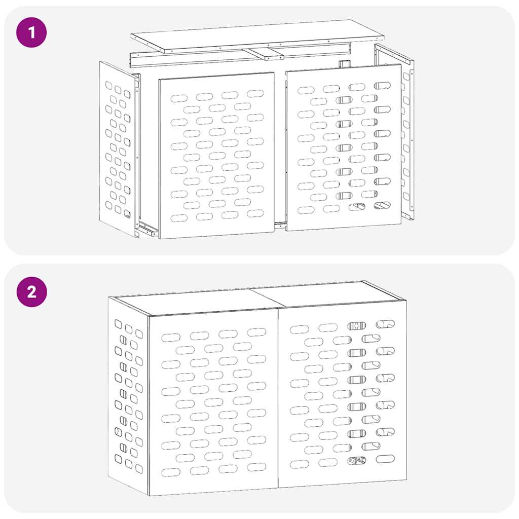 Airconditioner hoes Wit 90 x 40 x 60 cm Staal is nu te koop bij PeponiXL, paradijselijk wonen!