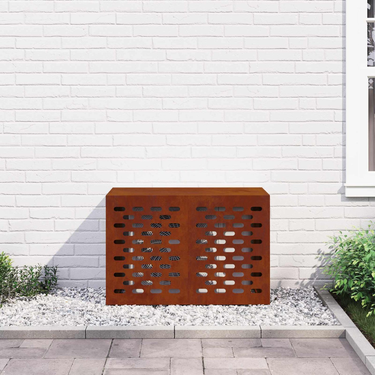 Airconditioner hoes Roestig 90 x 40 x 60 cm Cortenstaal is nu te koop bij PeponiXL, paradijselijk wonen!
