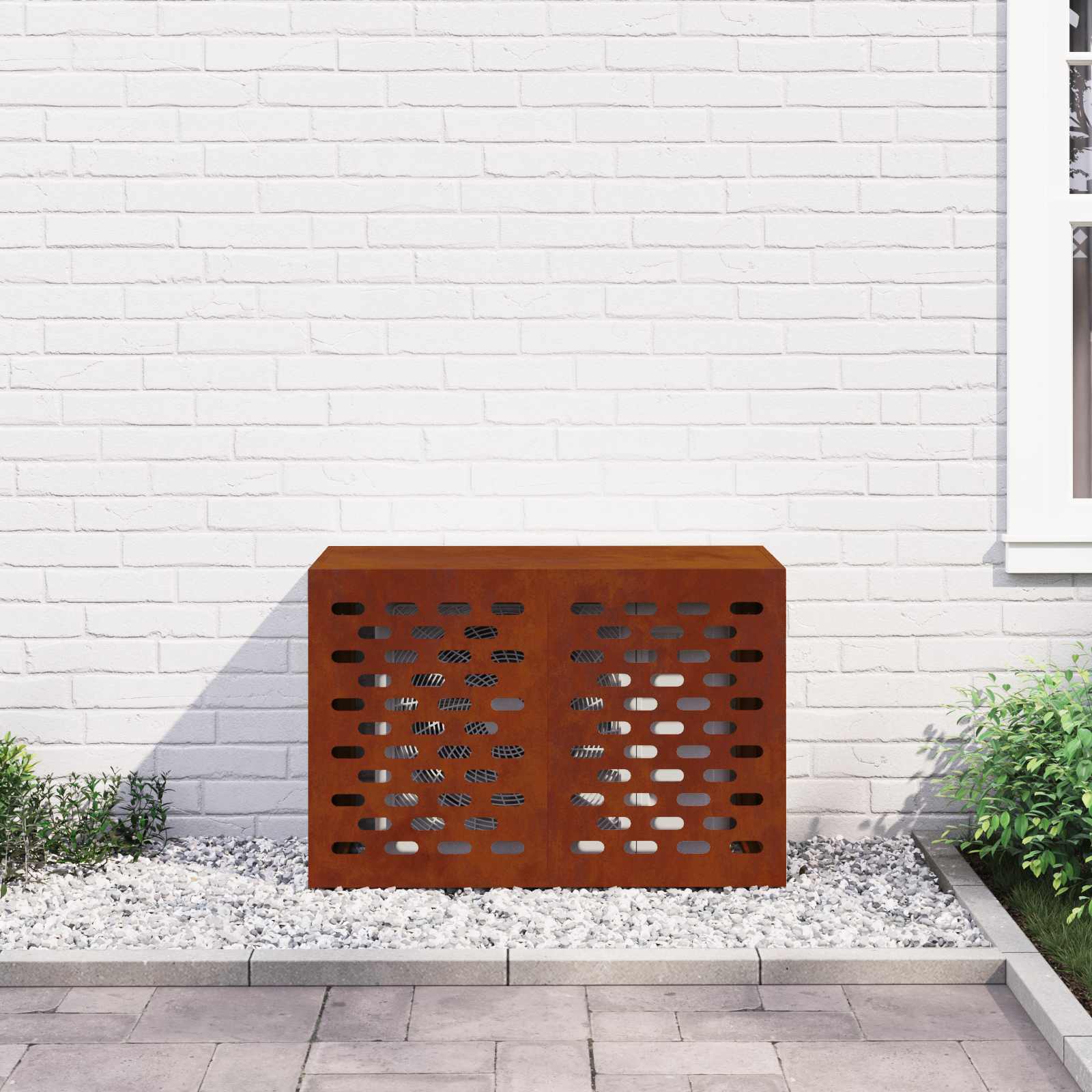 Airconditioner hoes Roestig 90 x 40 x 60 cm Cortenstaal is nu te koop bij PeponiXL, paradijselijk wonen!