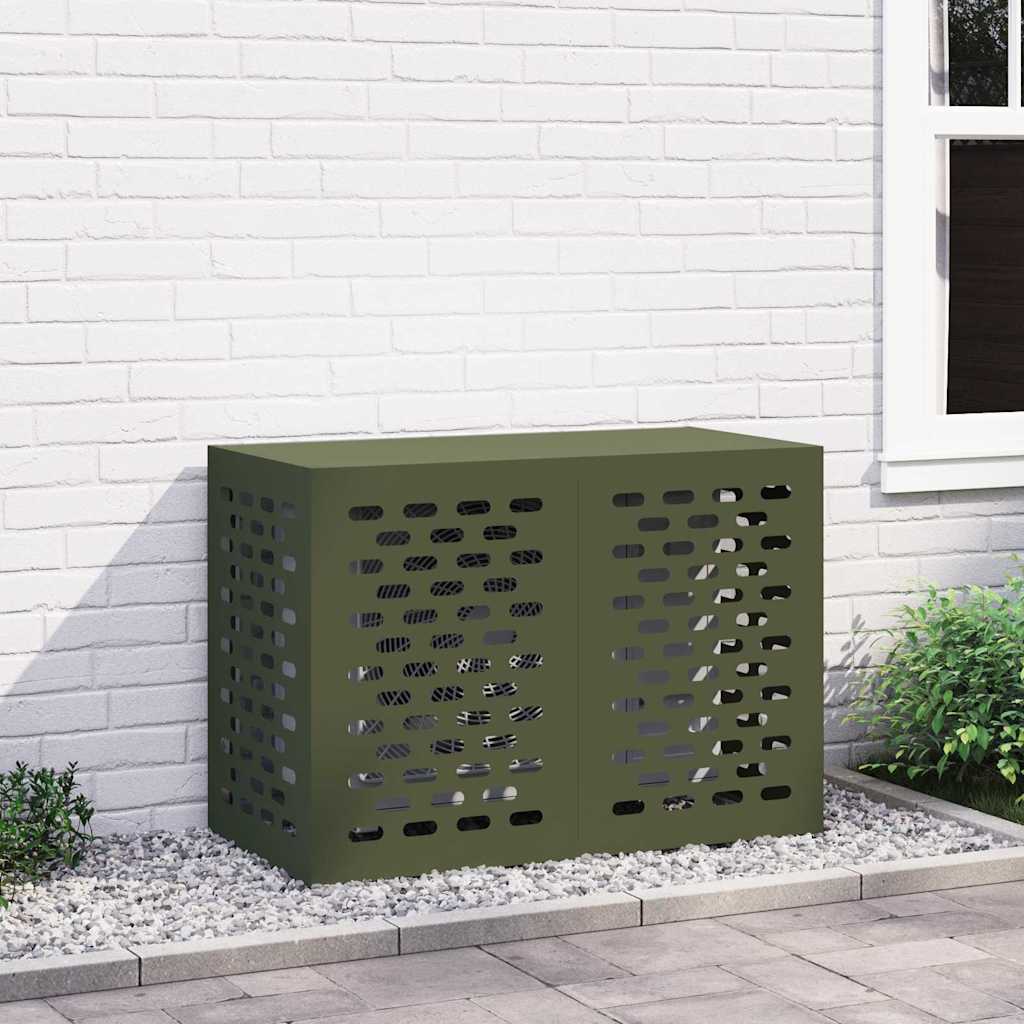 Airconditioner hoes Olijfgroen 100 x 50 x 70 cm Staal is nu te koop bij PeponiXL, paradijselijk wonen!