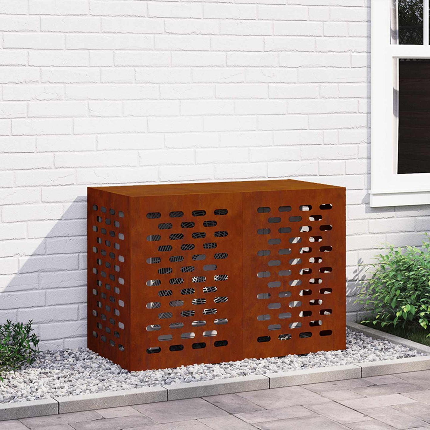 Airconditioner hoes Roestig 100 x 50 x 70 cm Cortenstaal is nu te koop bij PeponiXL, paradijselijk wonen!