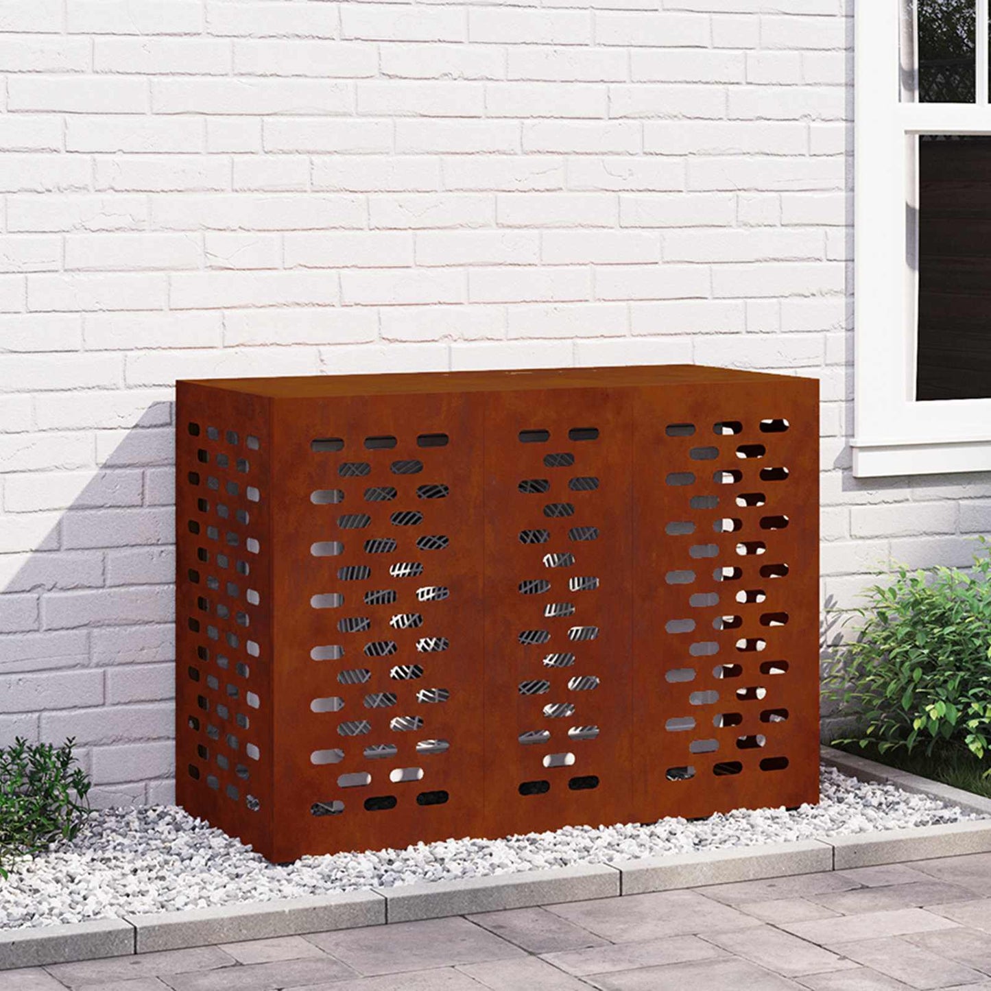 Airconditioner hoes Roestig 110 x 50 x 80 cm Cortenstaal is nu te koop bij PeponiXL, paradijselijk wonen!