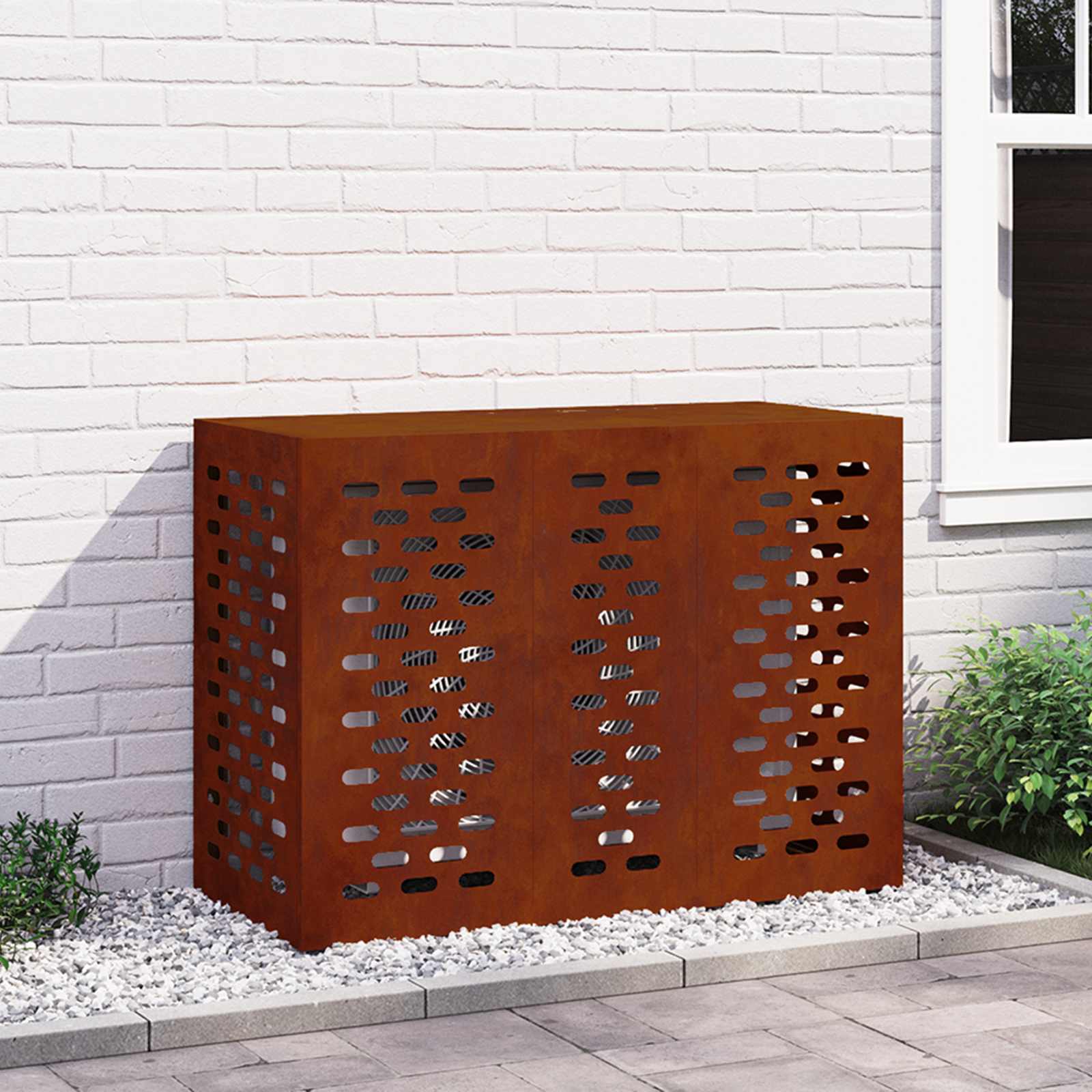 Airconditioner hoes Roestig 110 x 50 x 80 cm Cortenstaal is nu te koop bij PeponiXL, paradijselijk wonen!
