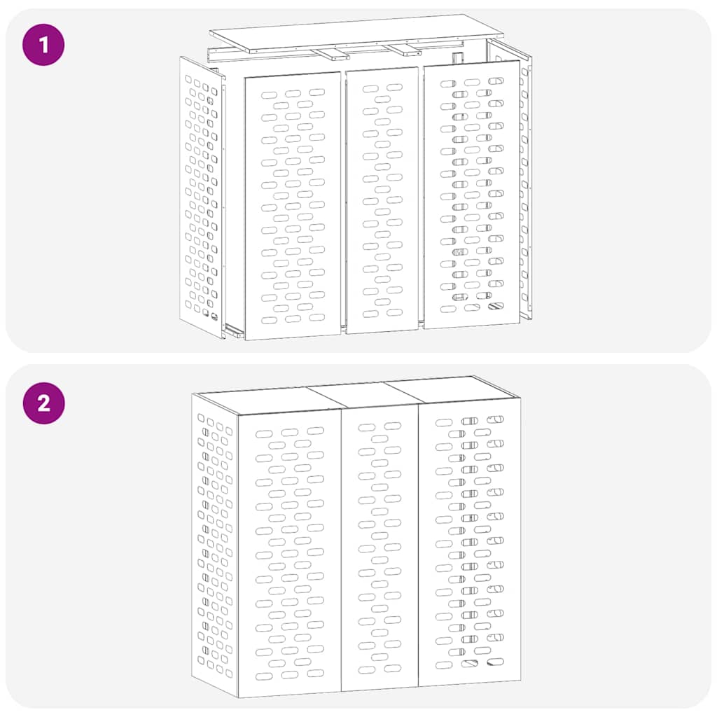 Airconditioner hoes Wit 110 x 50 x 105 cm Staal is nu te koop bij PeponiXL, paradijselijk wonen!