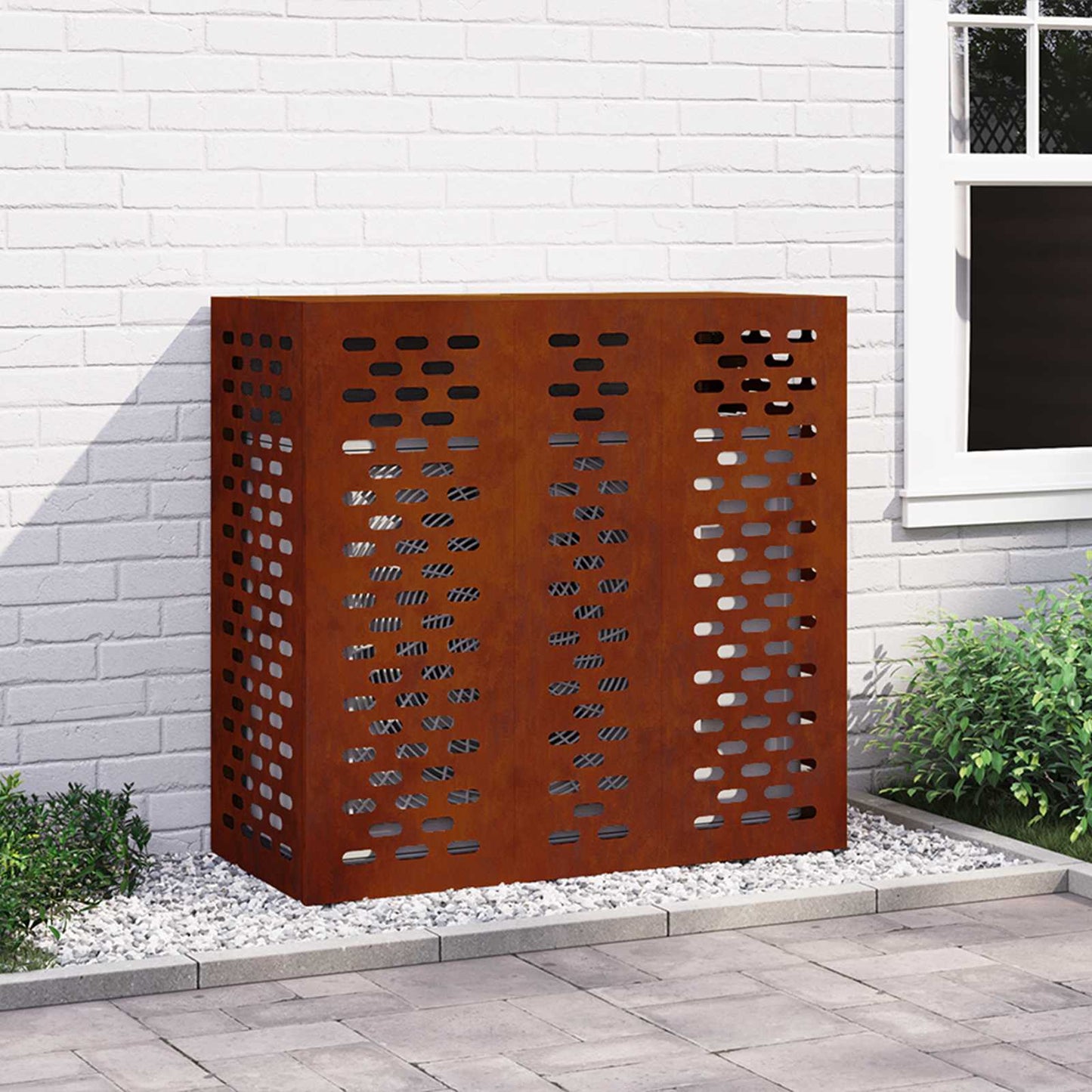 Airconditioner hoes Roestig 110 x 50 x 105 cm Cortenstaal is nu te koop bij PeponiXL, paradijselijk wonen!