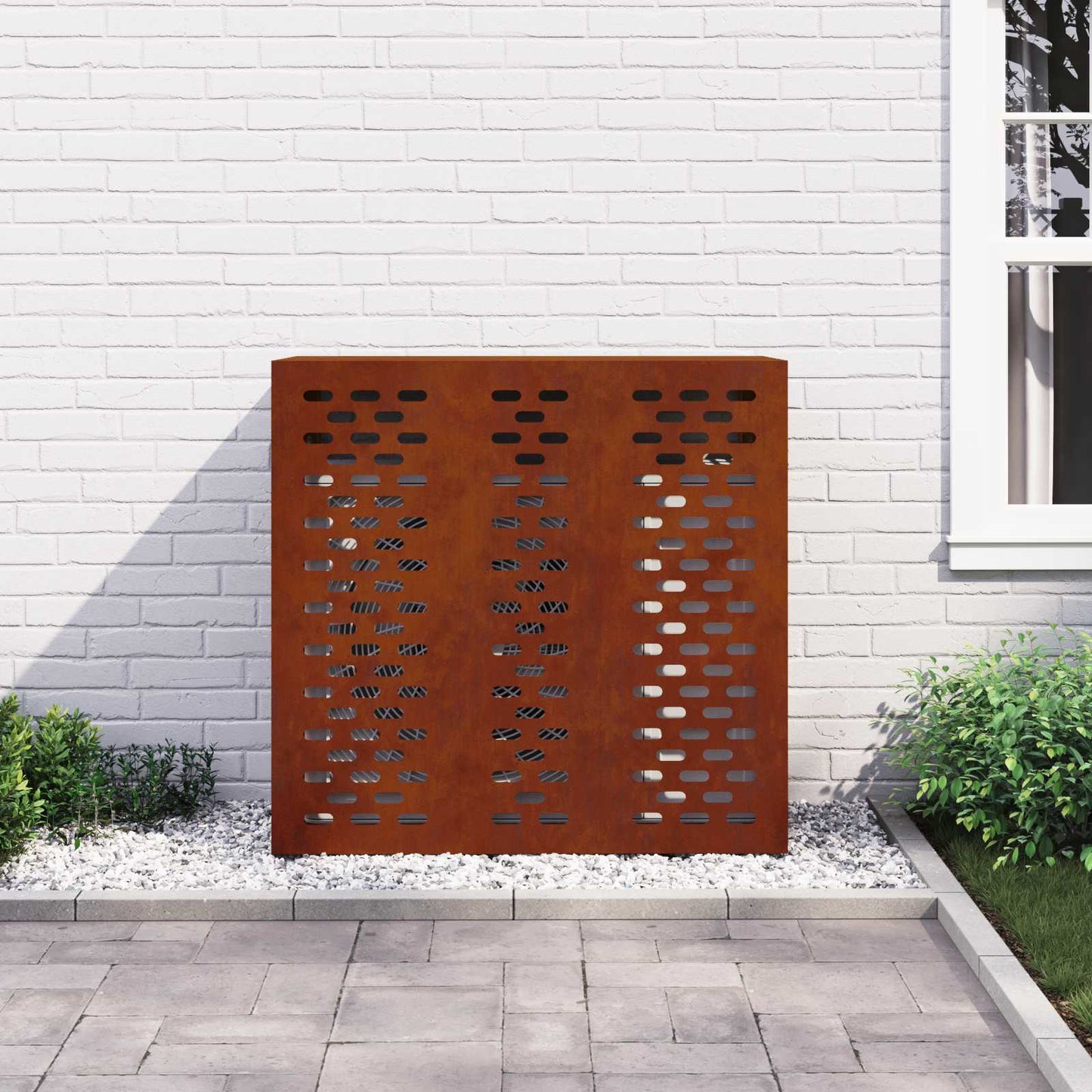 Airconditioner hoes Roestig 110 x 50 x 105 cm Cortenstaal is nu te koop bij PeponiXL, paradijselijk wonen!