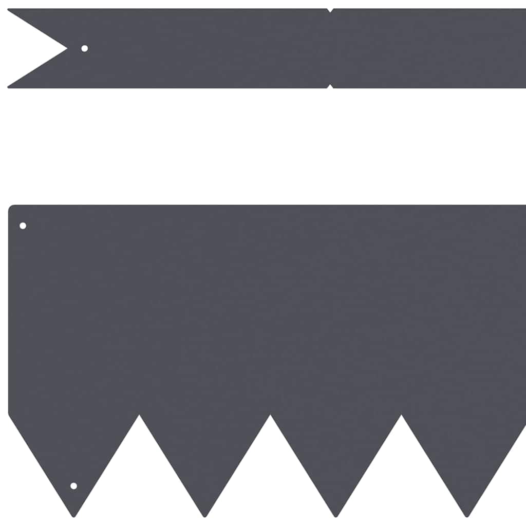 Tuinrand 50 pcs Antraciet 100 x 0.05 x 20 cm Koudgewalst staal is nu te koop bij PeponiXL, paradijselijk wonen!