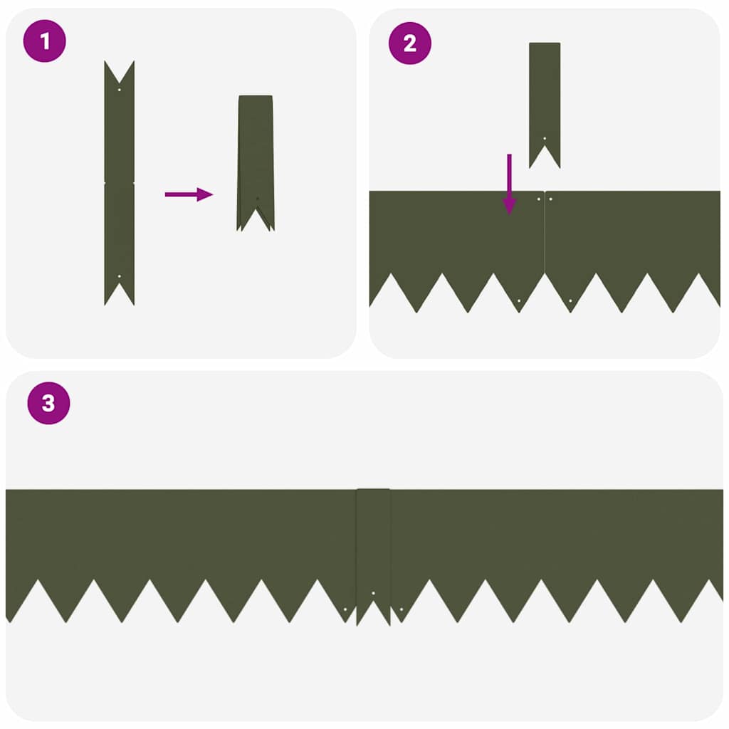 Tuinrand 30 pcs Olijf Groen 100 x 0.05 x 20 cm is nu te koop bij PeponiXL, paradijselijk wonen!