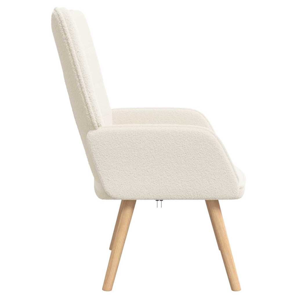 Fauteuil Crème 62 x 67 x 95,5 cm Sherpa Stof is nu te koop bij PeponiXL, paradijselijk wonen!
