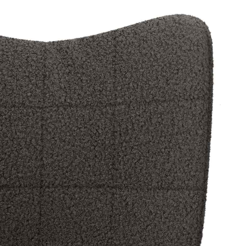 Fauteuil Donkergrijs 62 x 67 x 95,5 cm Sherpa Stof is nu te koop bij PeponiXL, paradijselijk wonen!