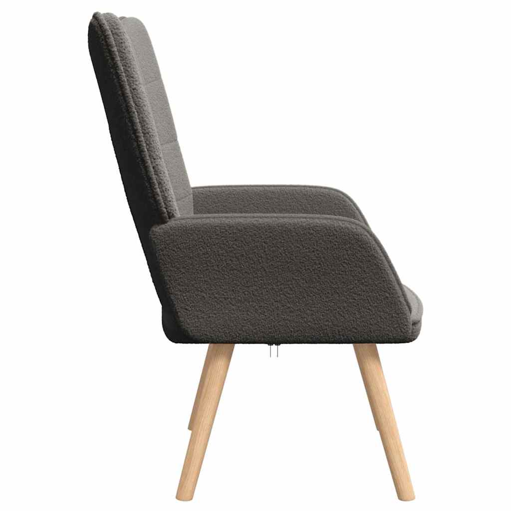 Fauteuil Donkergrijs 62 x 67 x 95,5 cm Sherpa Stof is nu te koop bij PeponiXL, paradijselijk wonen!