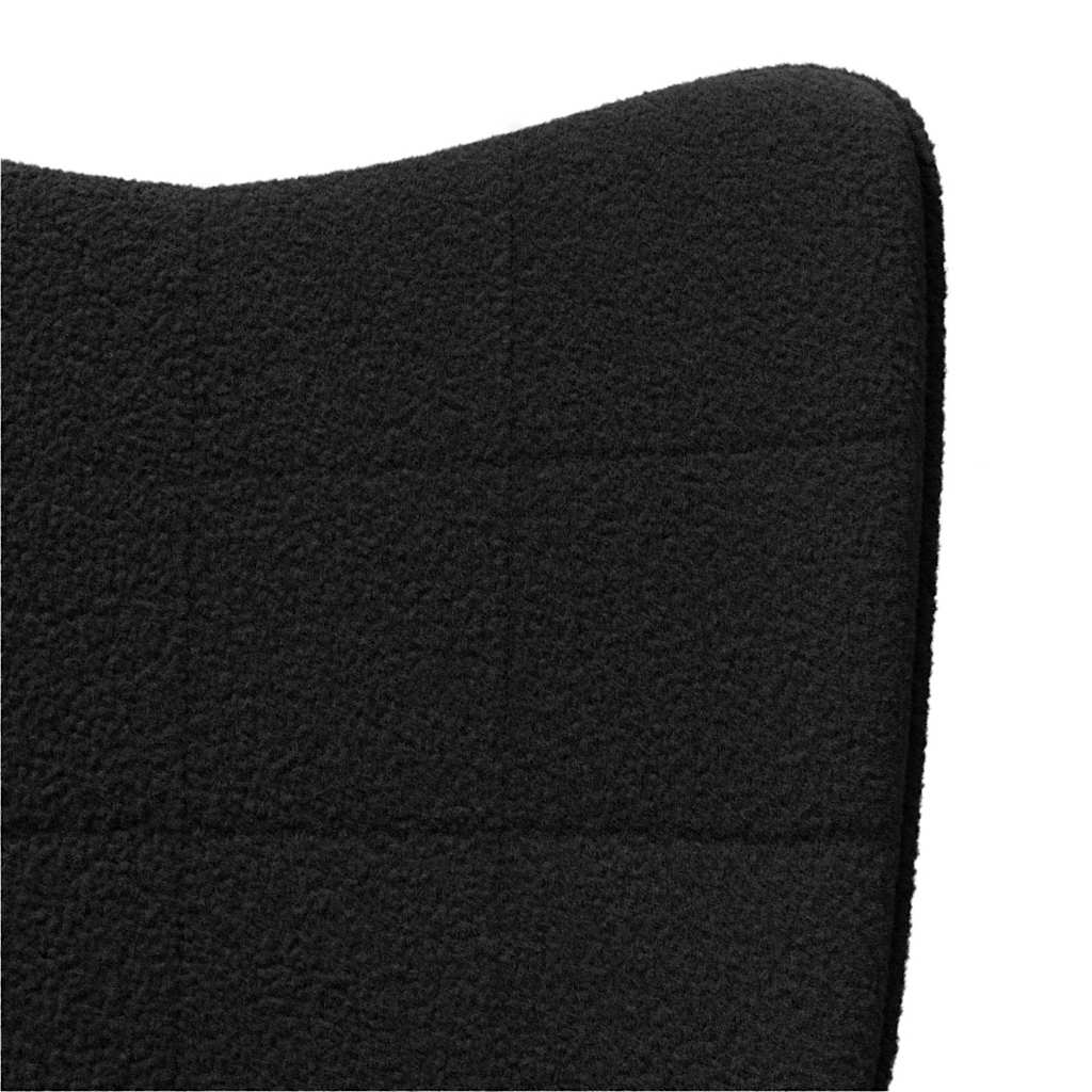 Fauteuil Zwart 62 x 67 x 95,5 cm Sherpa Stof is nu te koop bij PeponiXL, paradijselijk wonen!