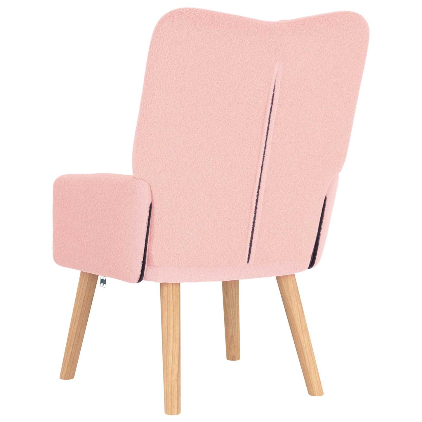 Fauteuil Roze 63 x 67 x 94 cm Schapenstof en Triplex is nu te koop bij PeponiXL, paradijselijk wonen!