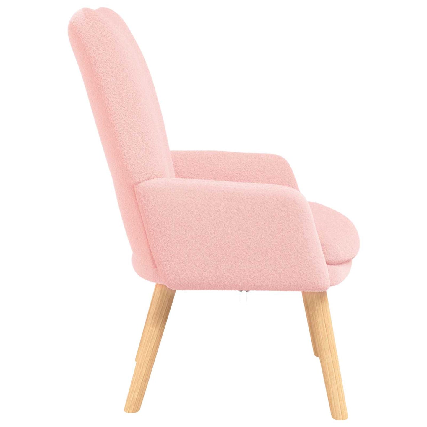 Fauteuil Roze 63 x 67 x 94 cm Schapenstof en Triplex is nu te koop bij PeponiXL, paradijselijk wonen!