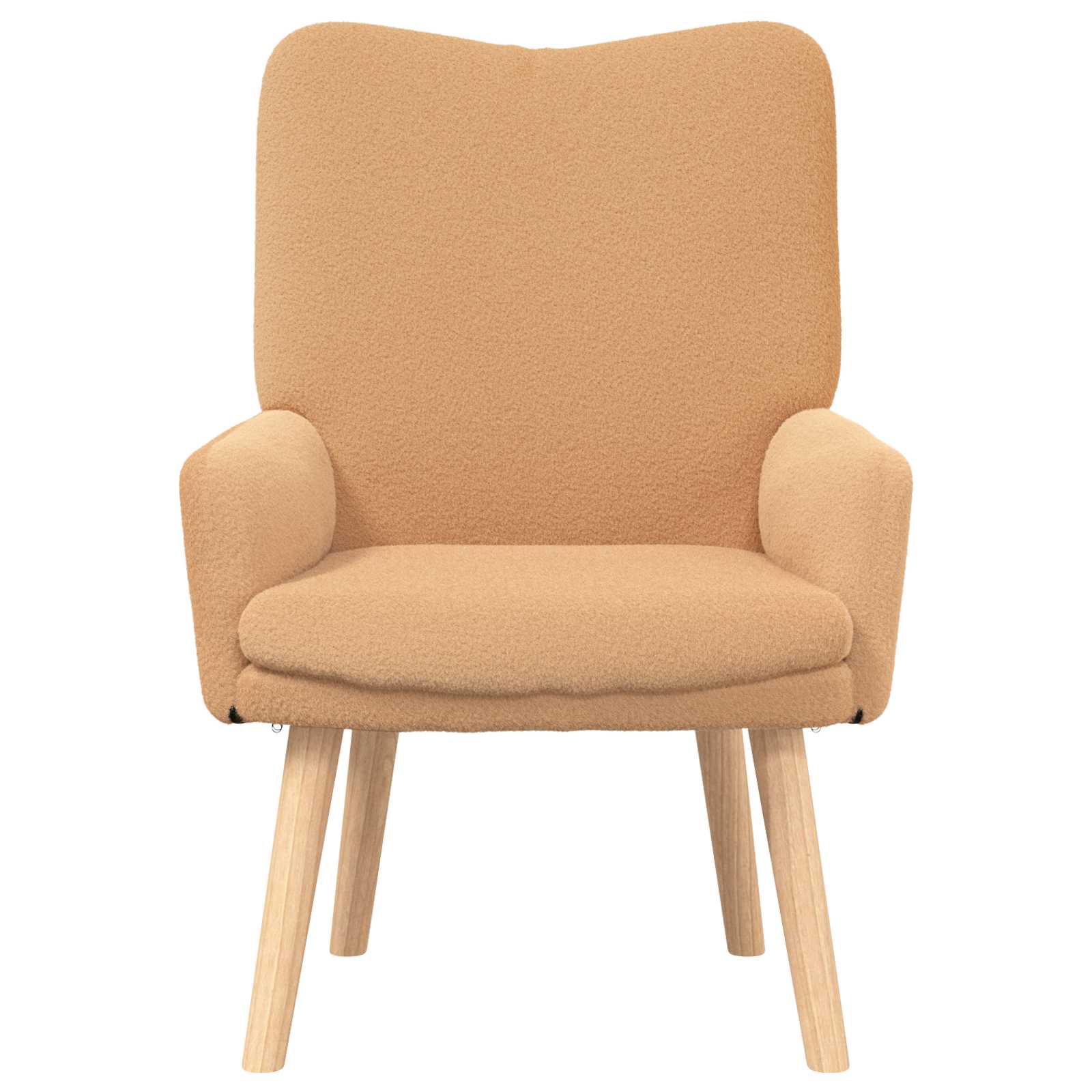 Fauteuil Beige 63 x 67 x 94 cm Polyester en multiplex is nu te koop bij PeponiXL, paradijselijk wonen!