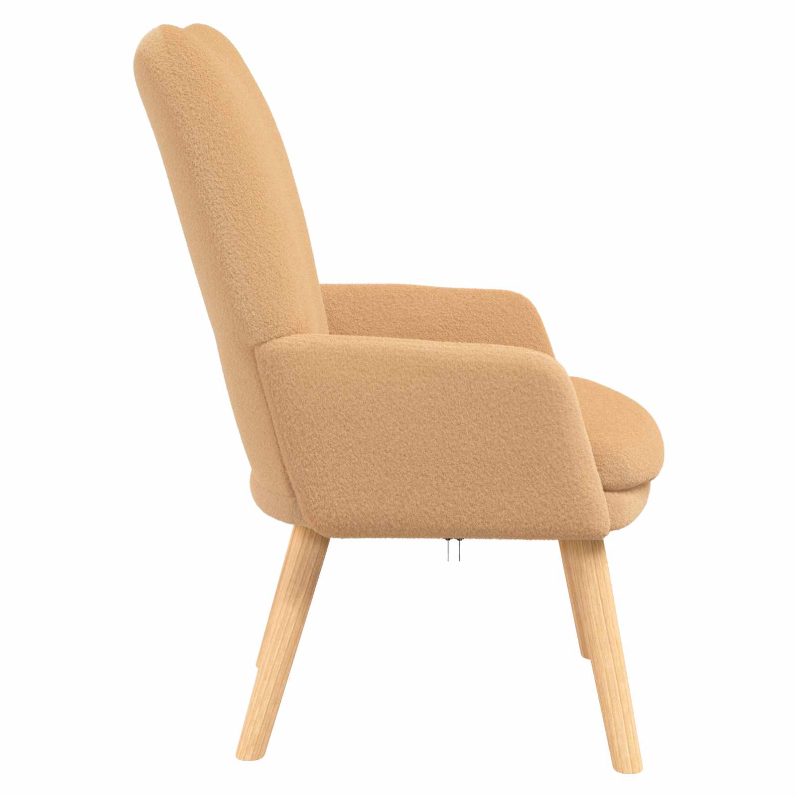 Fauteuil Beige 63 x 67 x 94 cm Polyester en multiplex is nu te koop bij PeponiXL, paradijselijk wonen!