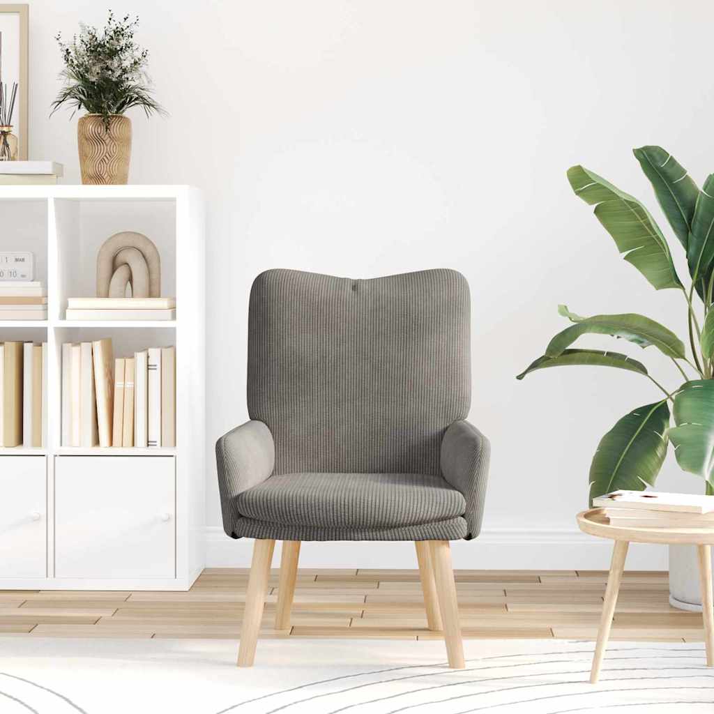 Fauteuil Lichtgrijs 63 x 67 x 94 cm Stof is nu te koop bij PeponiXL, paradijselijk wonen!