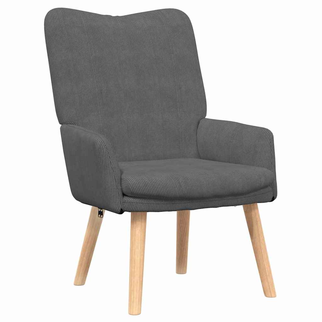 Fauteuil Donkergrijs 63 x 67 x 94 cm Stof is nu te koop bij PeponiXL, paradijselijk wonen!