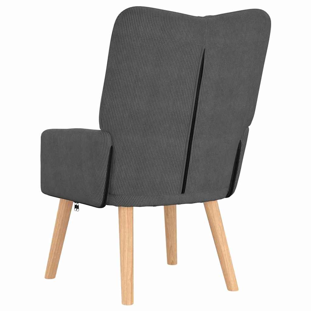 Fauteuil Donkergrijs 63 x 67 x 94 cm Stof is nu te koop bij PeponiXL, paradijselijk wonen!