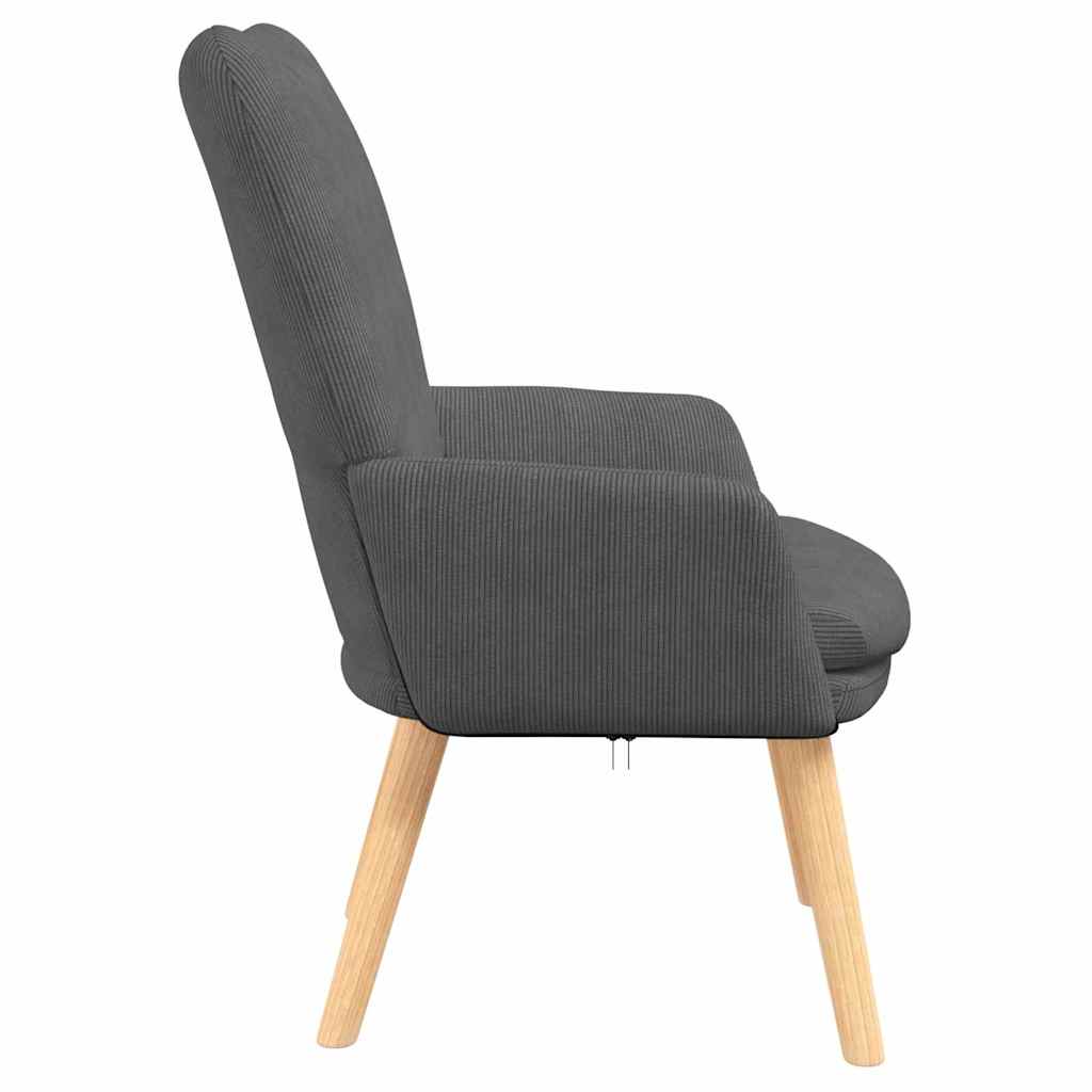 Fauteuil Donkergrijs 63 x 67 x 94 cm Stof is nu te koop bij PeponiXL, paradijselijk wonen!