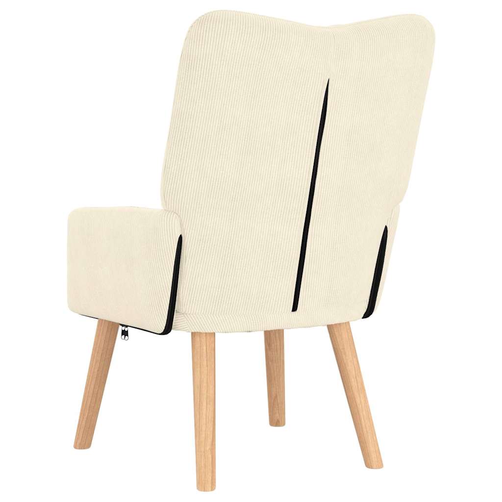 Fauteuil Crème 63 x 67 x 94 cm Stof is nu te koop bij PeponiXL, paradijselijk wonen!