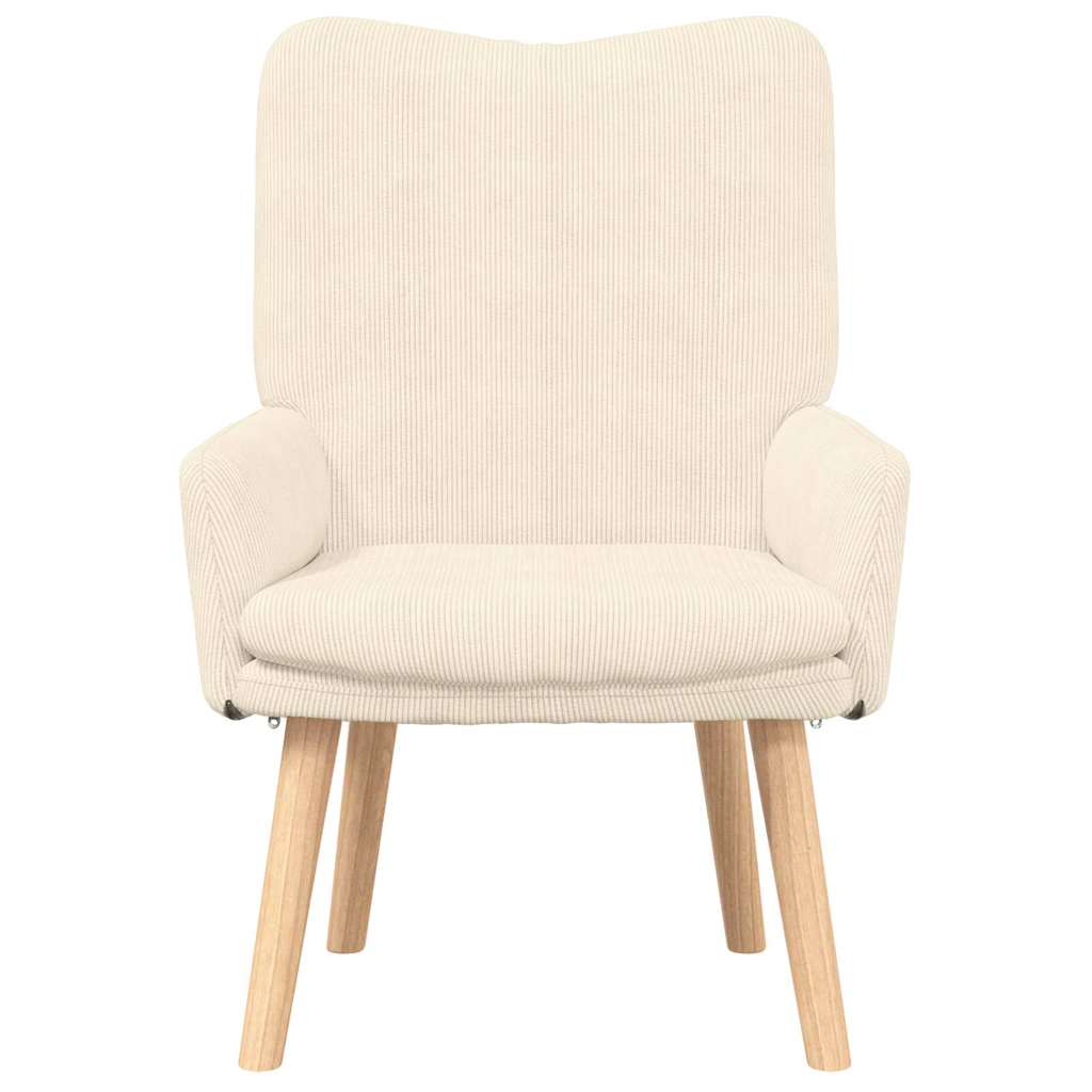 Fauteuil Crème 63 x 67 x 94 cm Stof is nu te koop bij PeponiXL, paradijselijk wonen!