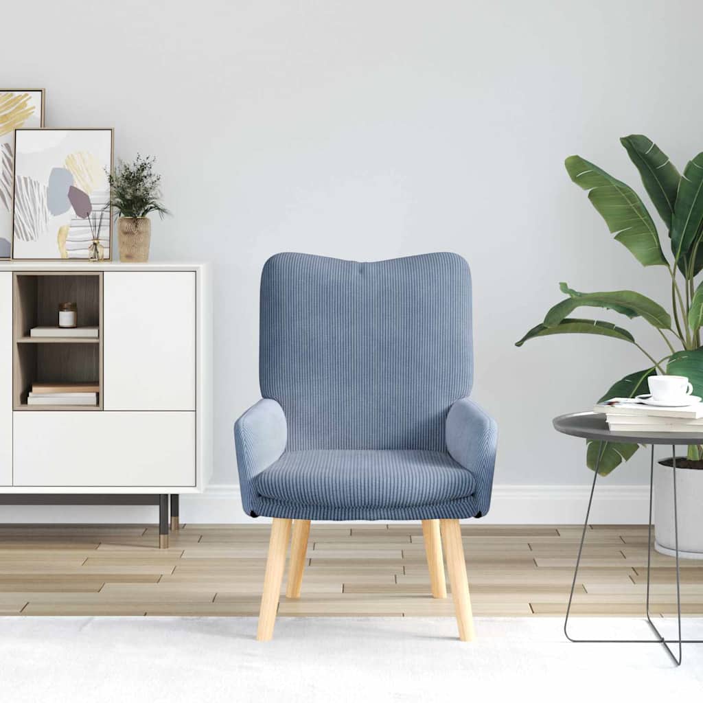 Fauteuil Blauw 63 x 67 x 94 cm Stof is nu te koop bij PeponiXL, paradijselijk wonen!