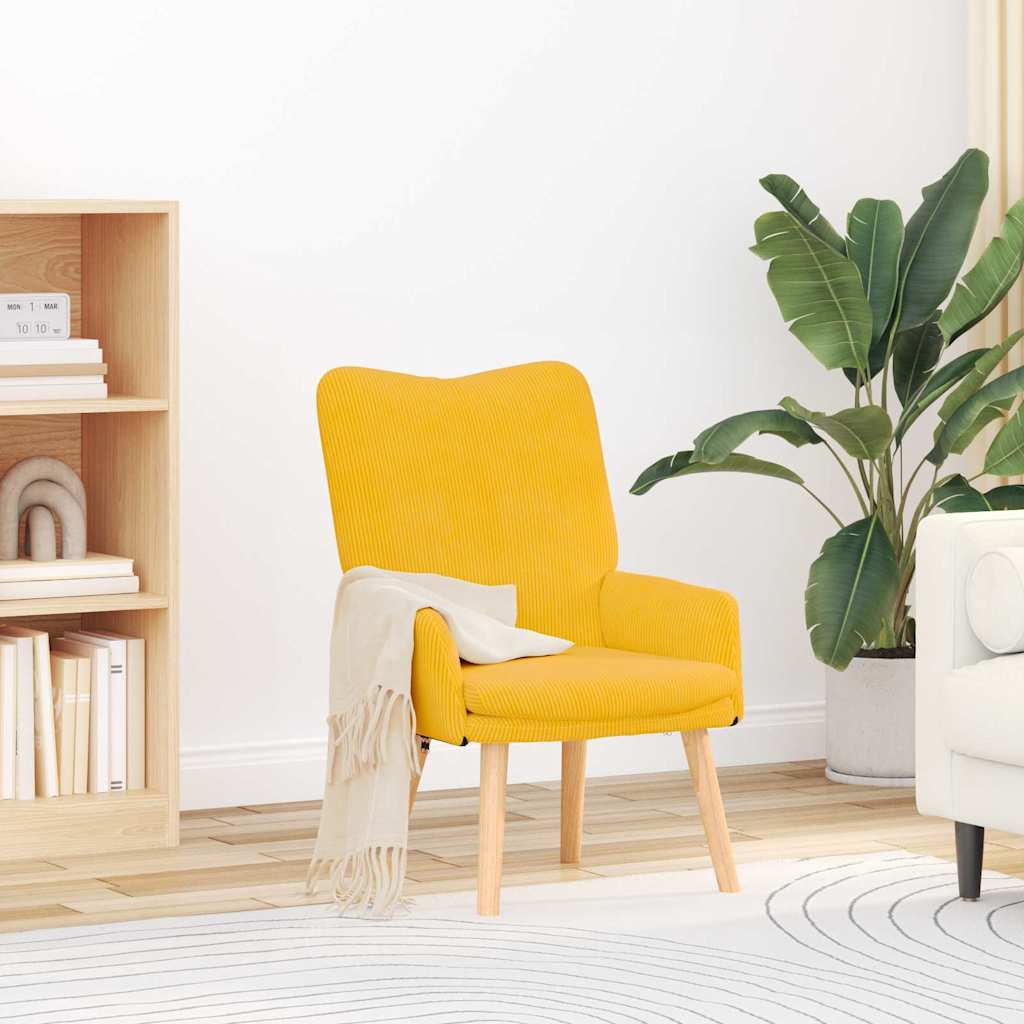 Fauteuil Lichtgeel 63 x 67 x 94 cm Stof is nu te koop bij PeponiXL, paradijselijk wonen!