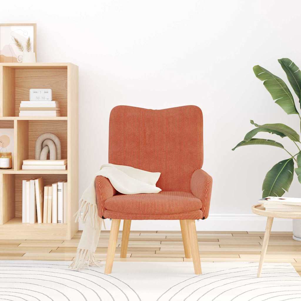 Fauteuil Rood-oranje 63 x 67 x 94 cm Stof is nu te koop bij PeponiXL, paradijselijk wonen!