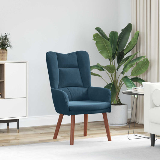 Fauteuil Blauw 63 x 67 x 94 cm Fluweel is nu te koop bij PeponiXL, paradijselijk wonen!