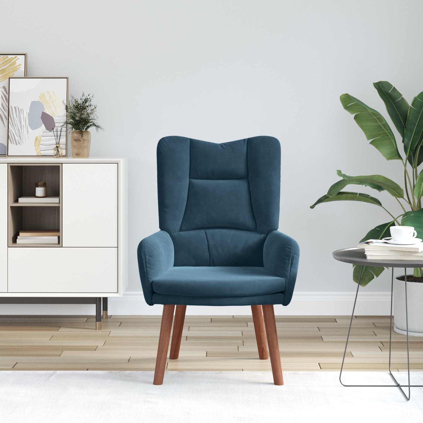 Fauteuil Blauw 63 x 67 x 94 cm Fluweel is nu te koop bij PeponiXL, paradijselijk wonen!