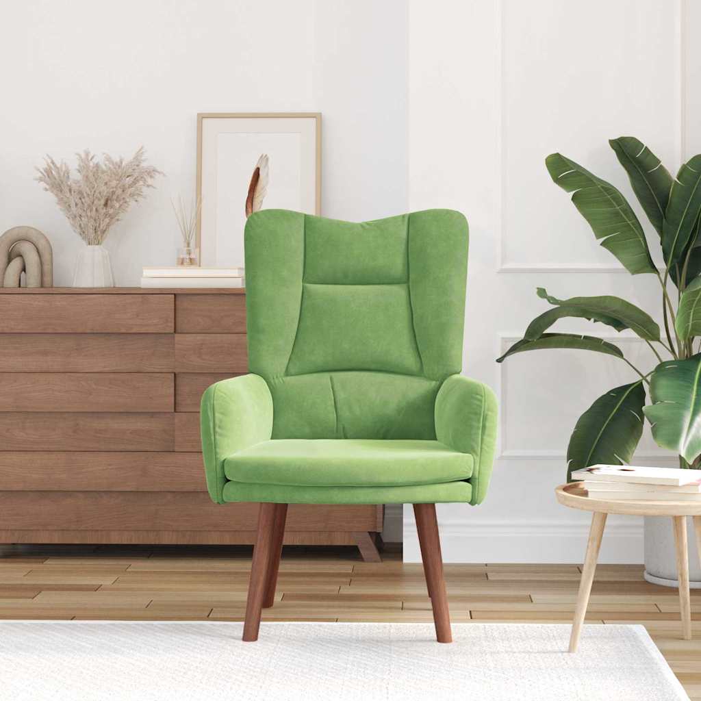 Fauteuil Lichtgroen 63 x 67 x 94 cm Fluweel is nu te koop bij PeponiXL, paradijselijk wonen!