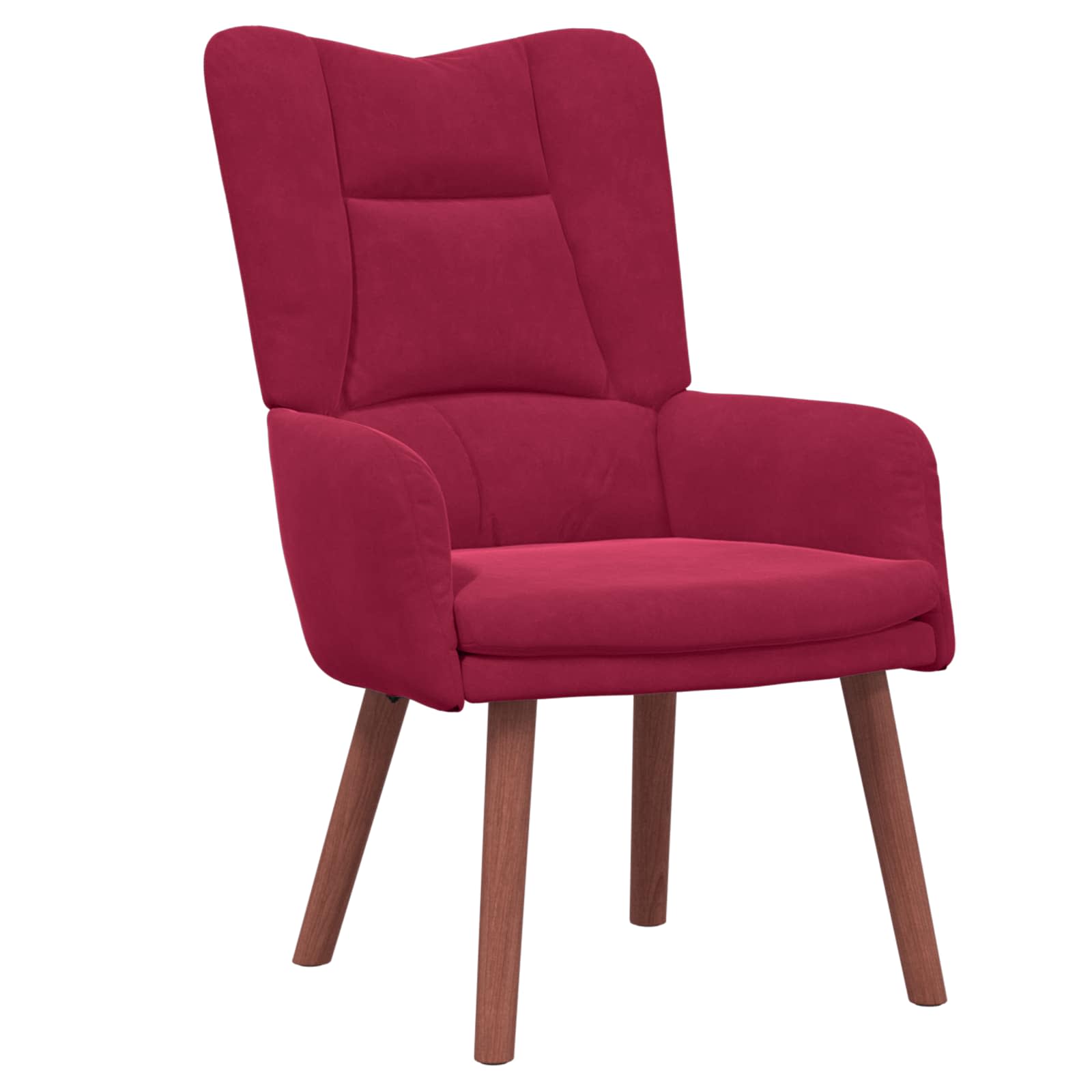 Fauteuil Wijnrood 63 x 67 x 94 cm Fluweel is nu te koop bij PeponiXL, paradijselijk wonen!