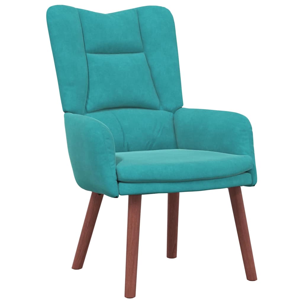 Fauteuil Turquoise 63 x 67 x 94 cm Fluweel is nu te koop bij PeponiXL, paradijselijk wonen!