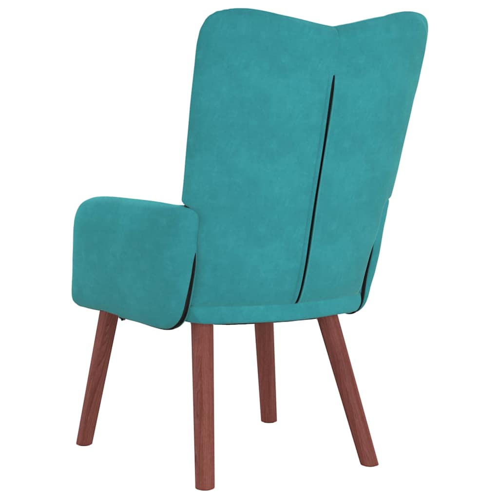 Fauteuil Turquoise 63 x 67 x 94 cm Fluweel is nu te koop bij PeponiXL, paradijselijk wonen!