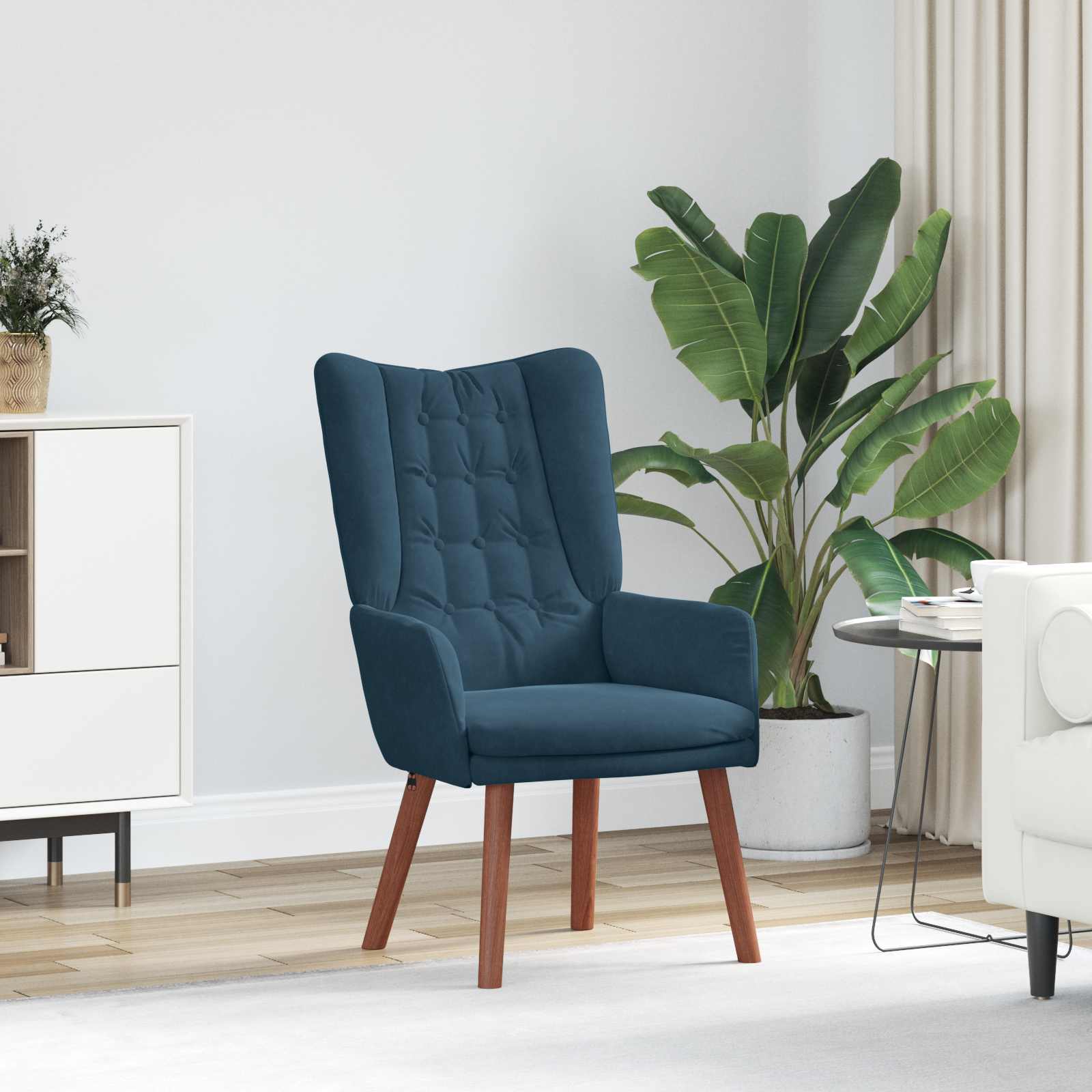 Fauteuil Blauw 63 x 67 x 94 cm Fluweel is nu te koop bij PeponiXL, paradijselijk wonen!