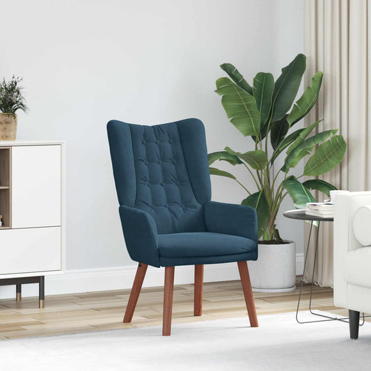 Fauteuil Blauw 63 x 67 x 94 cm Fluweel is nu te koop bij PeponiXL, paradijselijk wonen!