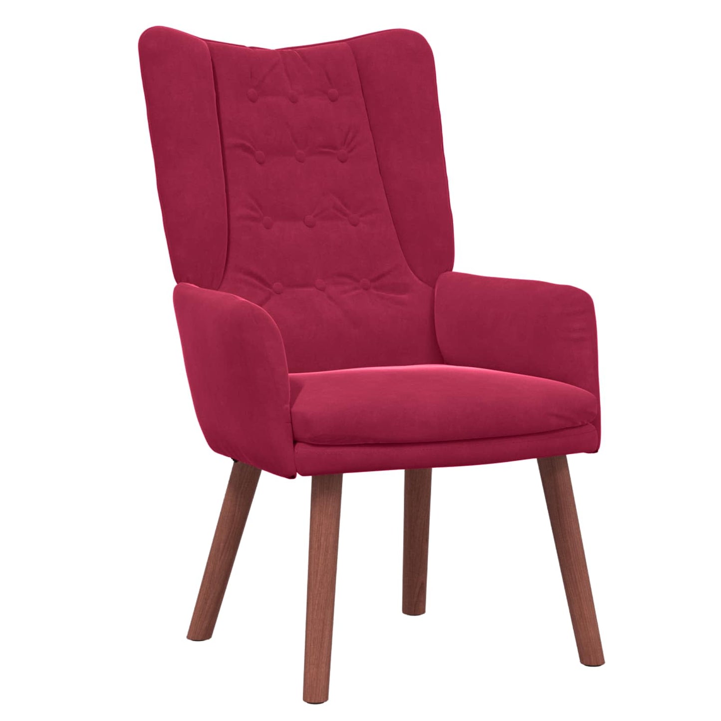 Fauteuil Wijnrood 63 x 67 x 94 cm Fluweel is nu te koop bij PeponiXL, paradijselijk wonen!
