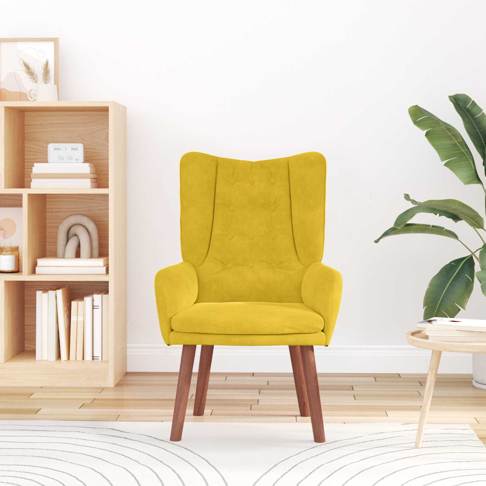 Fauteuil Geel 63 x 67 x 94 cm Fluweel is nu te koop bij PeponiXL, paradijselijk wonen!