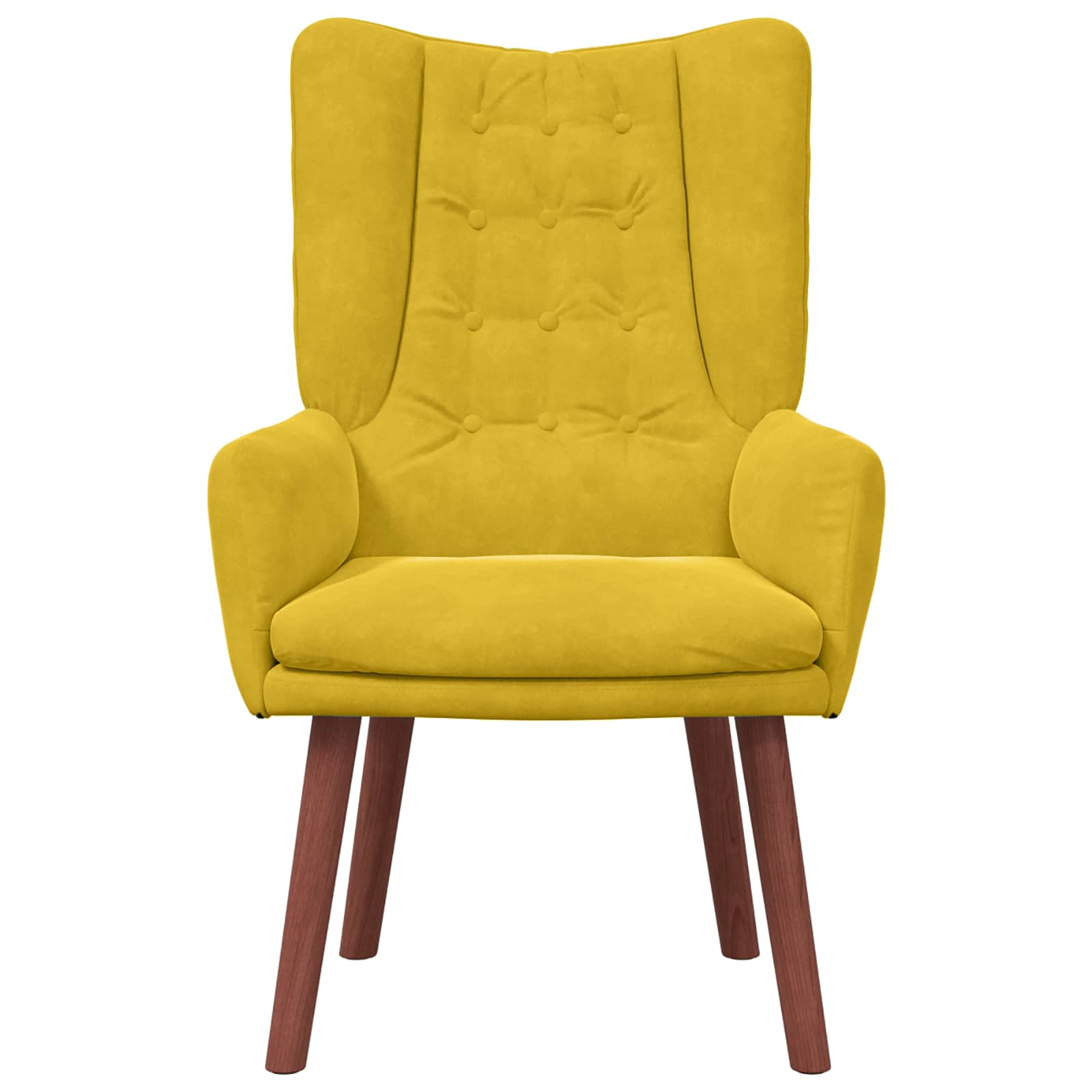Fauteuil Geel 63 x 67 x 94 cm Fluweel is nu te koop bij PeponiXL, paradijselijk wonen!