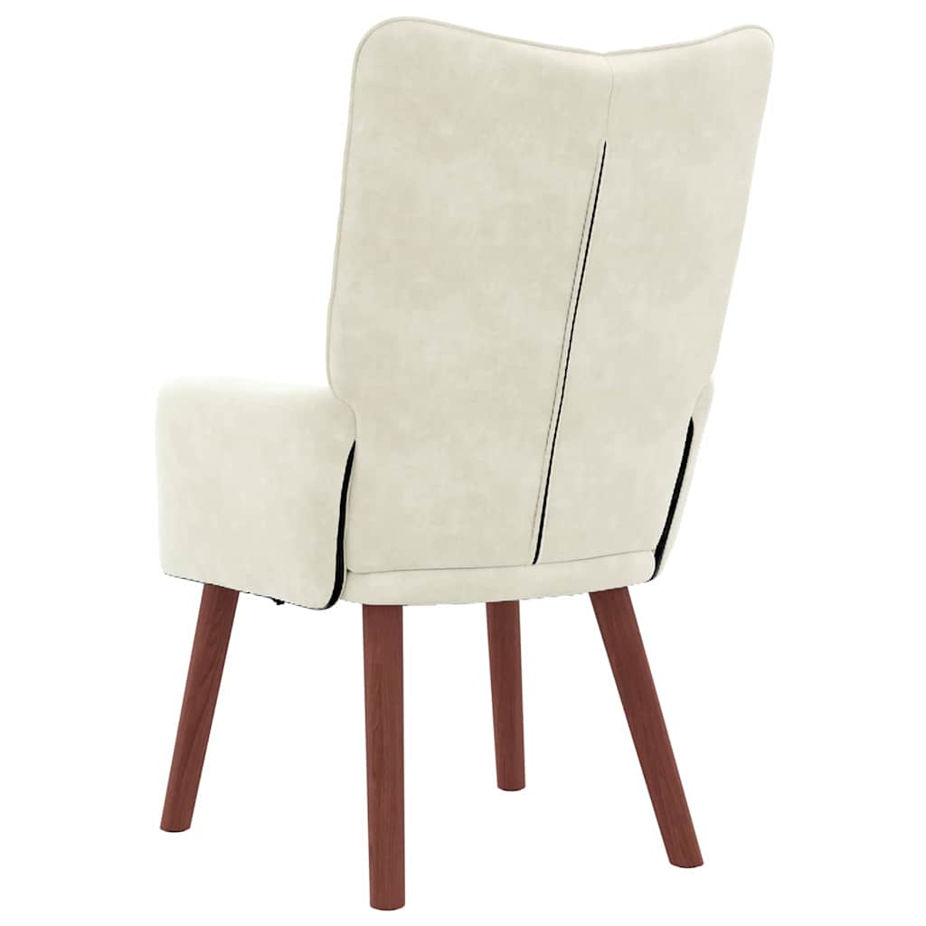 Fauteuil Crème 63 x 67 x 94 cm Fluweel is nu te koop bij PeponiXL, paradijselijk wonen!